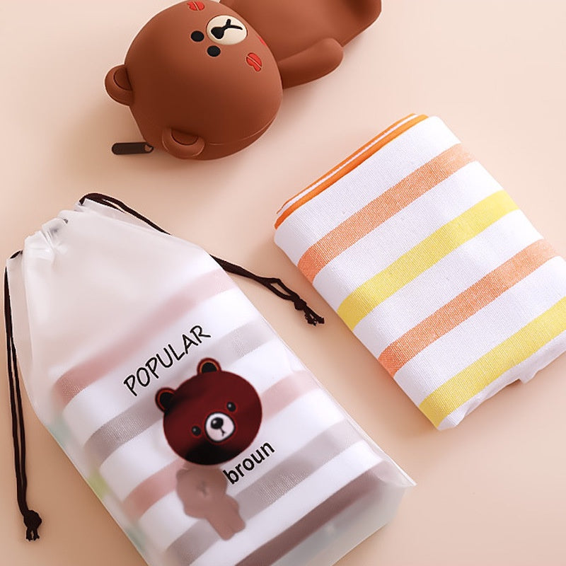 Cute Drawstring Pouch for Travel Organiser and Goodies Storage Bag
