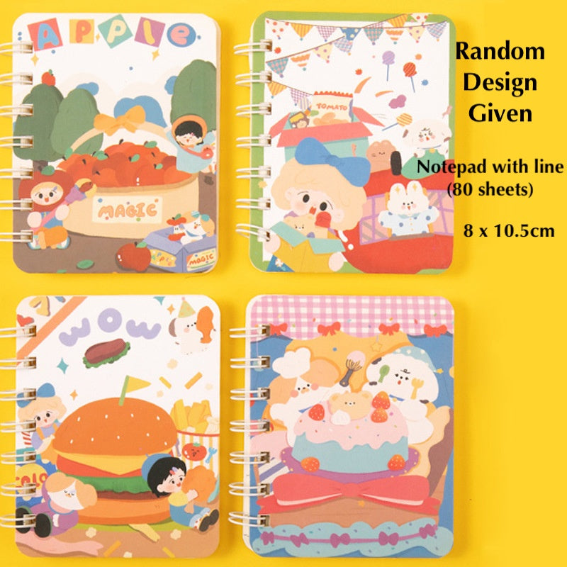 Mini Notebook A7 Kids Cute Notepad for Goodie Bag Children Birthday Gift