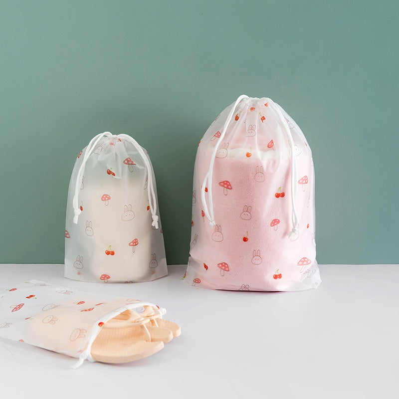 Cute Drawstring Pouch for Travel Organiser and Goodies Storage Bag