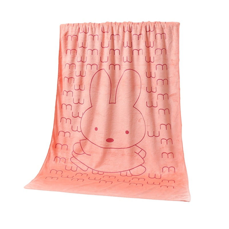 Soft Microfibre Kids Bath Towel Good Water Absorbent Towels 70x140