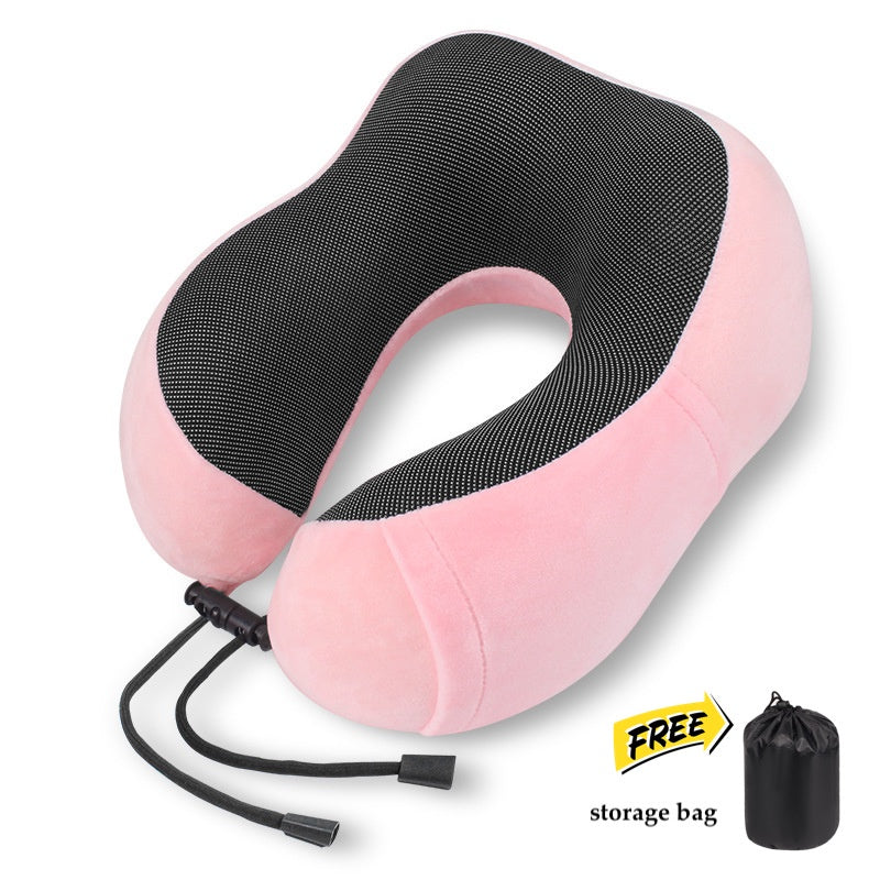 Travel Neck Pillow U Shape Memory Foam Headrest Inflatable Pillows