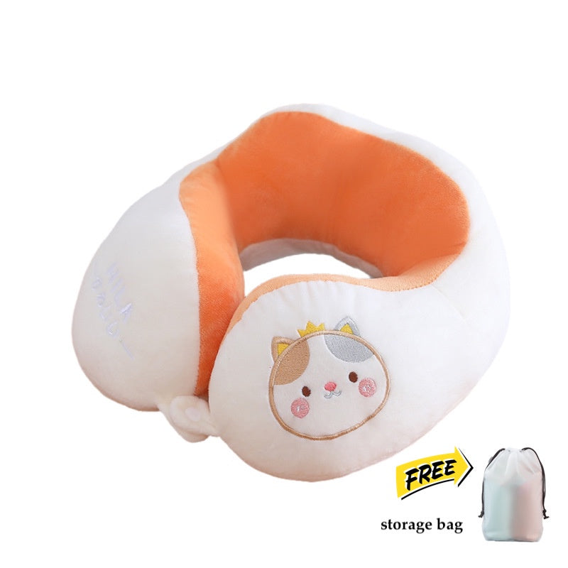 Travel Neck Pillow U Shape Memory Foam Headrest Inflatable Pillows
