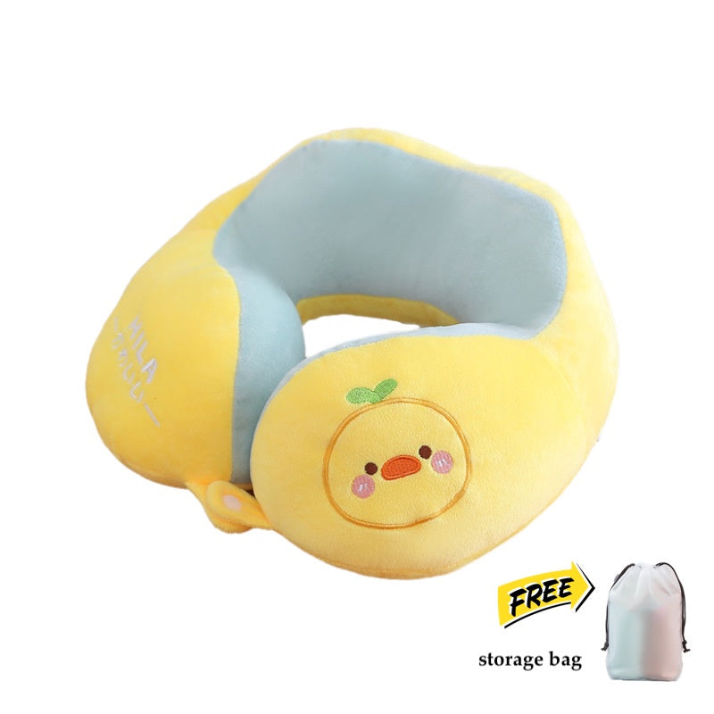 Travel Neck Pillow U Shape Memory Foam Headrest Inflatable Pillows