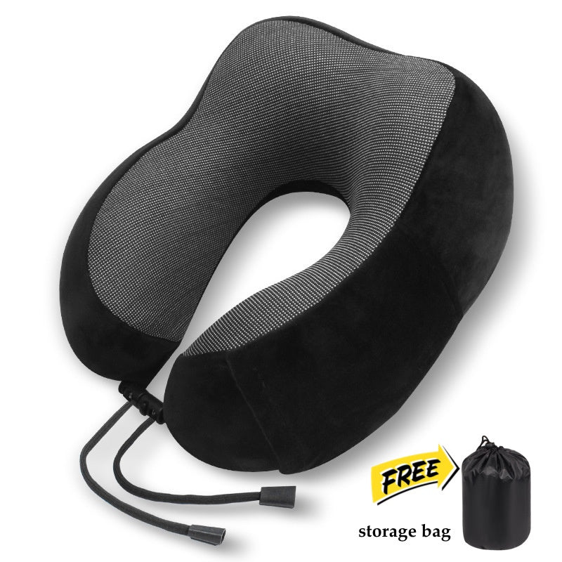 Travel Neck Pillow U Shape Memory Foam Headrest Inflatable Pillows
