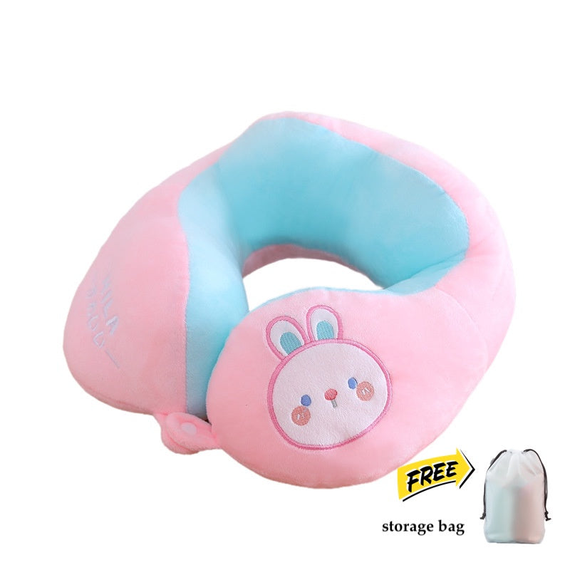 Travel Neck Pillow U Shape Memory Foam Headrest Inflatable Pillows