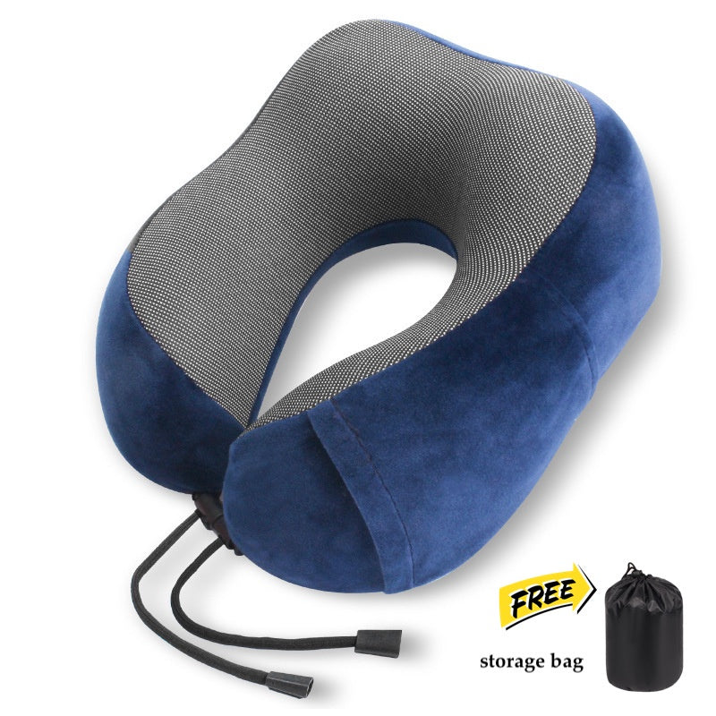 Travel Neck Pillow U Shape Memory Foam Headrest Inflatable Pillows