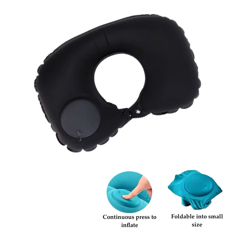 Travel Neck Pillow U Shape Memory Foam Headrest Inflatable Pillows