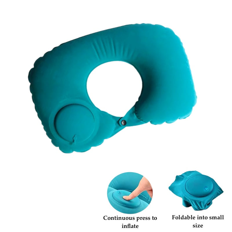 Travel Neck Pillow U Shape Memory Foam Headrest Inflatable Pillows
