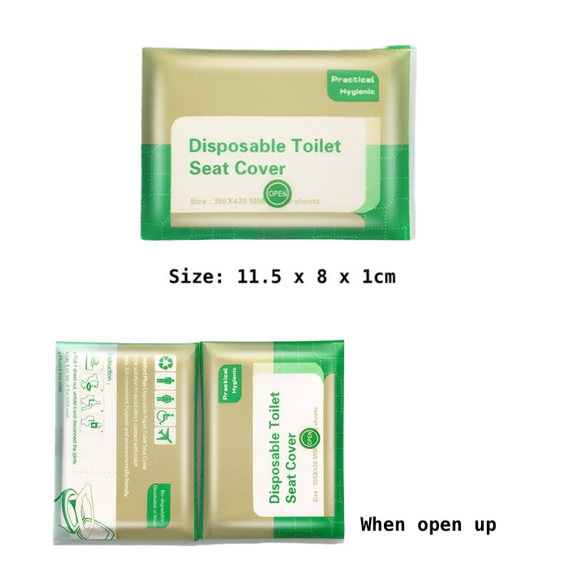 Disposable Toilet Seat Cover Flushable Material for Travel Usage