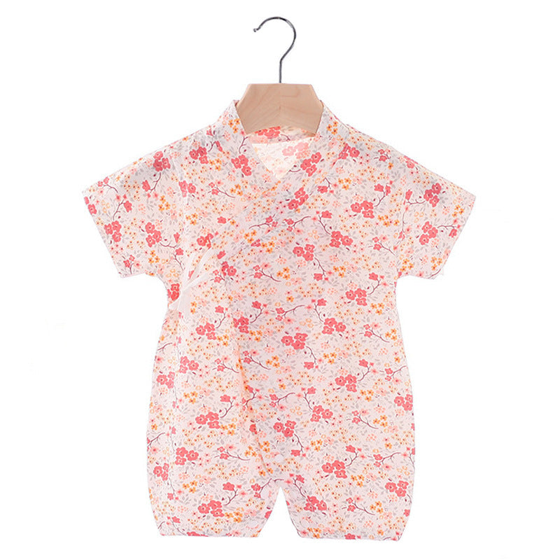 Baby Kimono Romper Cotton Cute Baby Jumpsuits Clothes