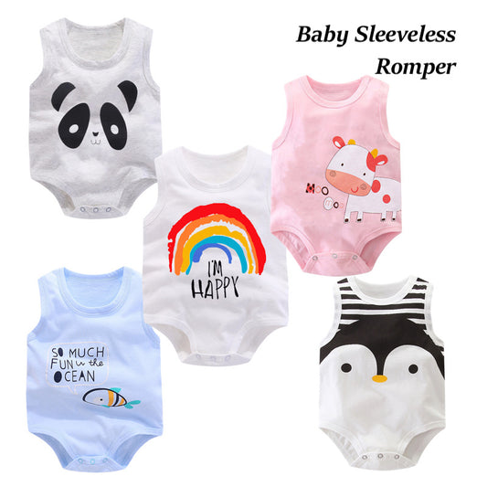 Baby Sleeveless Romper Cotton Bodysuits