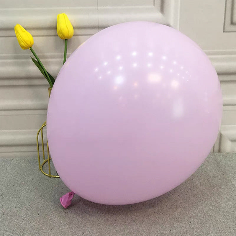 10inch Latex Birthday Balloons Party Supply Air Balloon Toy Macarons and Metallic Colour