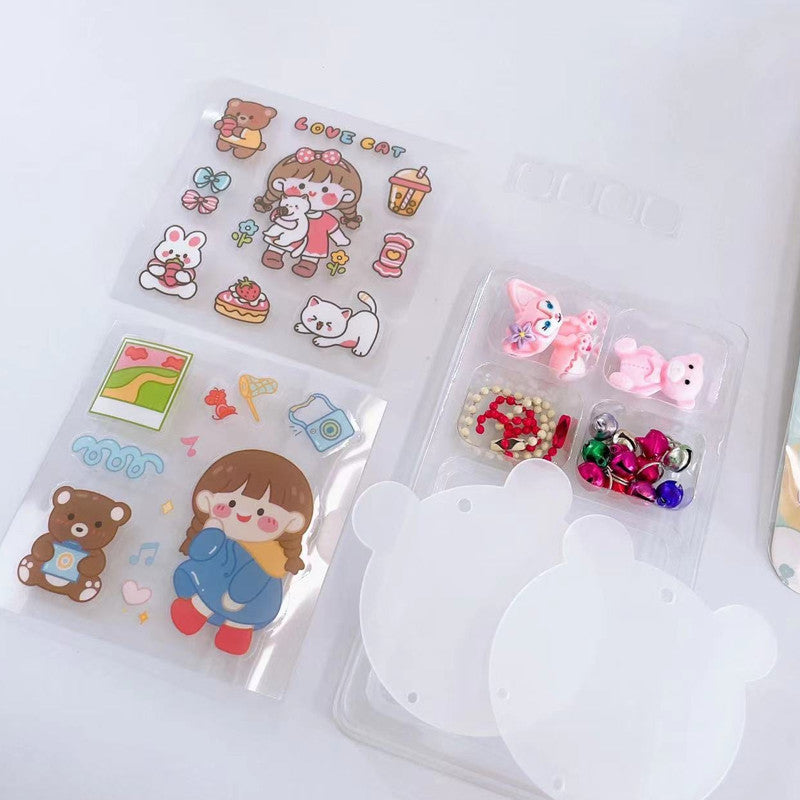 Kids DIY Acrylic Keychain Goodies Bag Art Handicraft