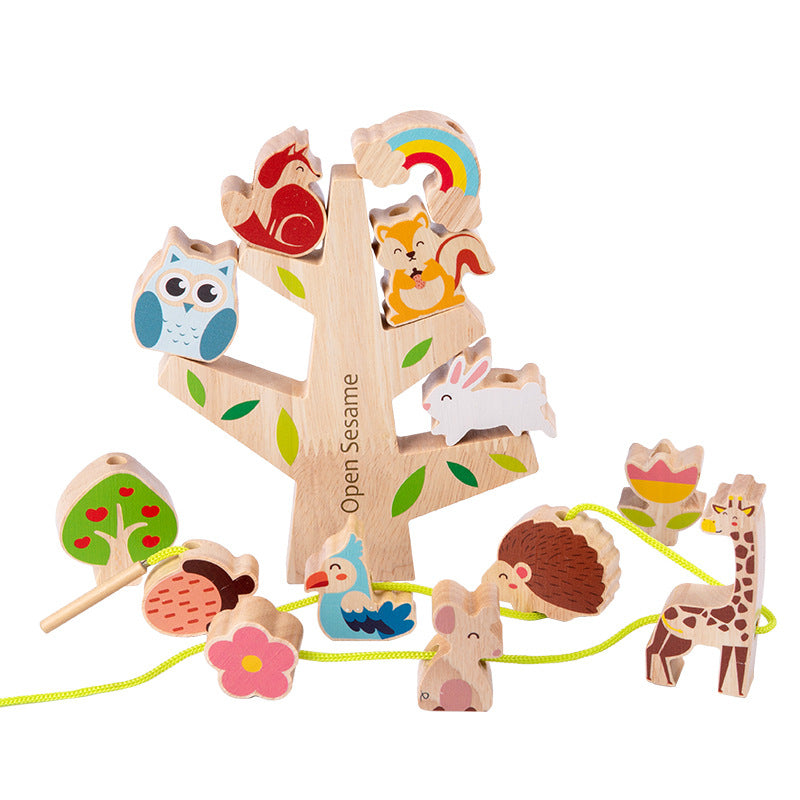 Children Wooden Balance Stacking Toy Montessori Educational Blocks Toy
