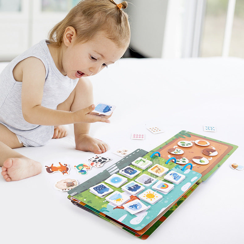 Kids Early Learning Busy Book Montessori Educational Toy