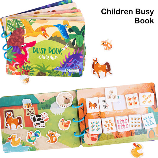 Kids Early Learning Busy Book Montessori Educational Toy