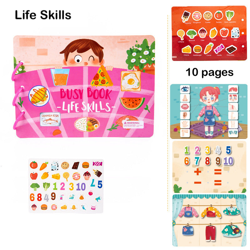 Kids Early Learning Busy Book Montessori Educational Toy