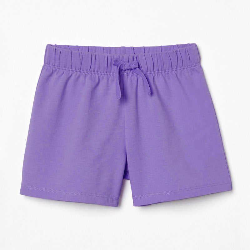 Girl T-Shirt and Shorts Set with Summer Unicorn Print