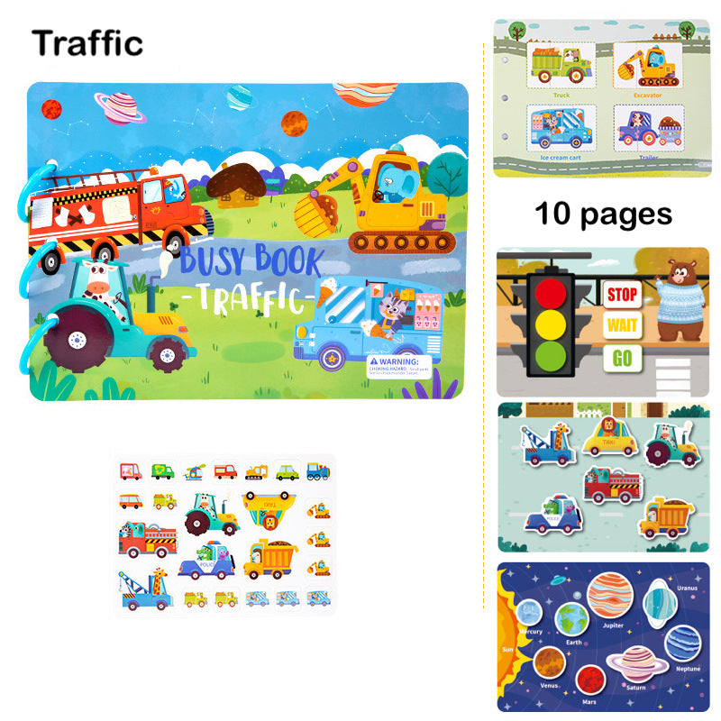 Kids Early Learning Busy Book Montessori Educational Toy