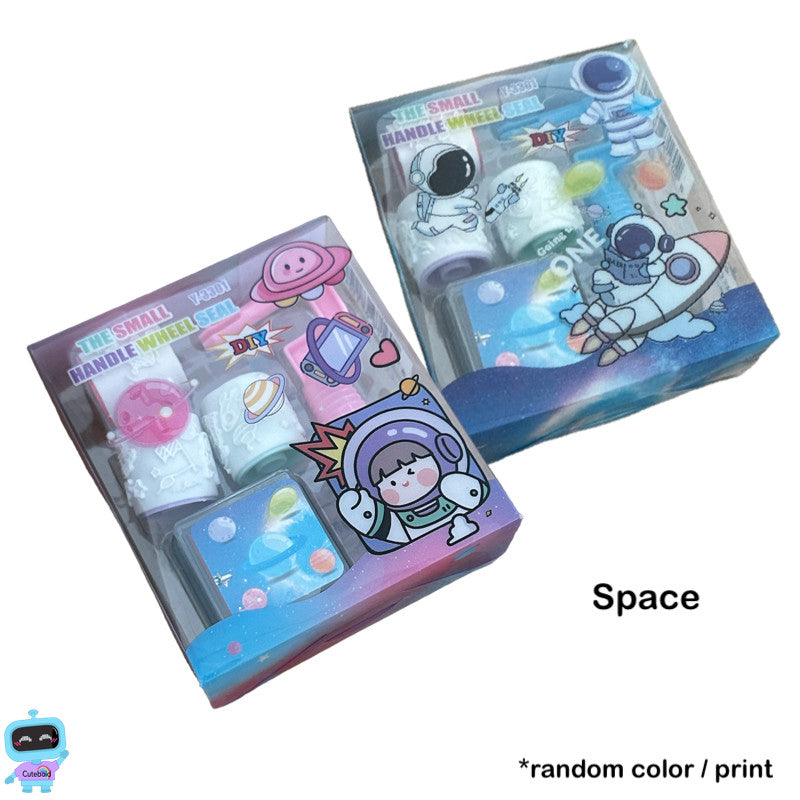 Kids Cartoon Rolling Stamps Birthday Gift Children Day Goodie Bag