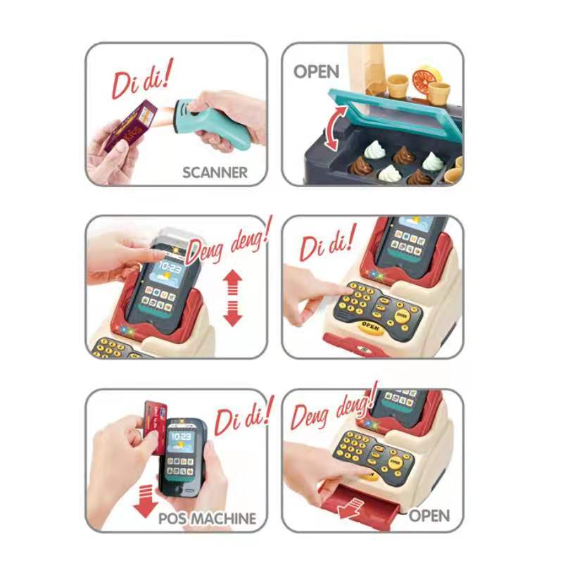 Children Pretend Play Dessert Market Toy
