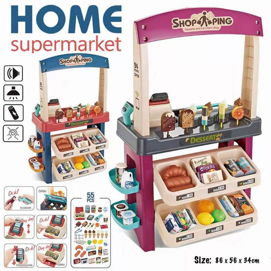 Children Pretend Play Dessert Market Toy