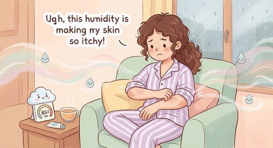 illustration of high humidity cause extra irritation on skin