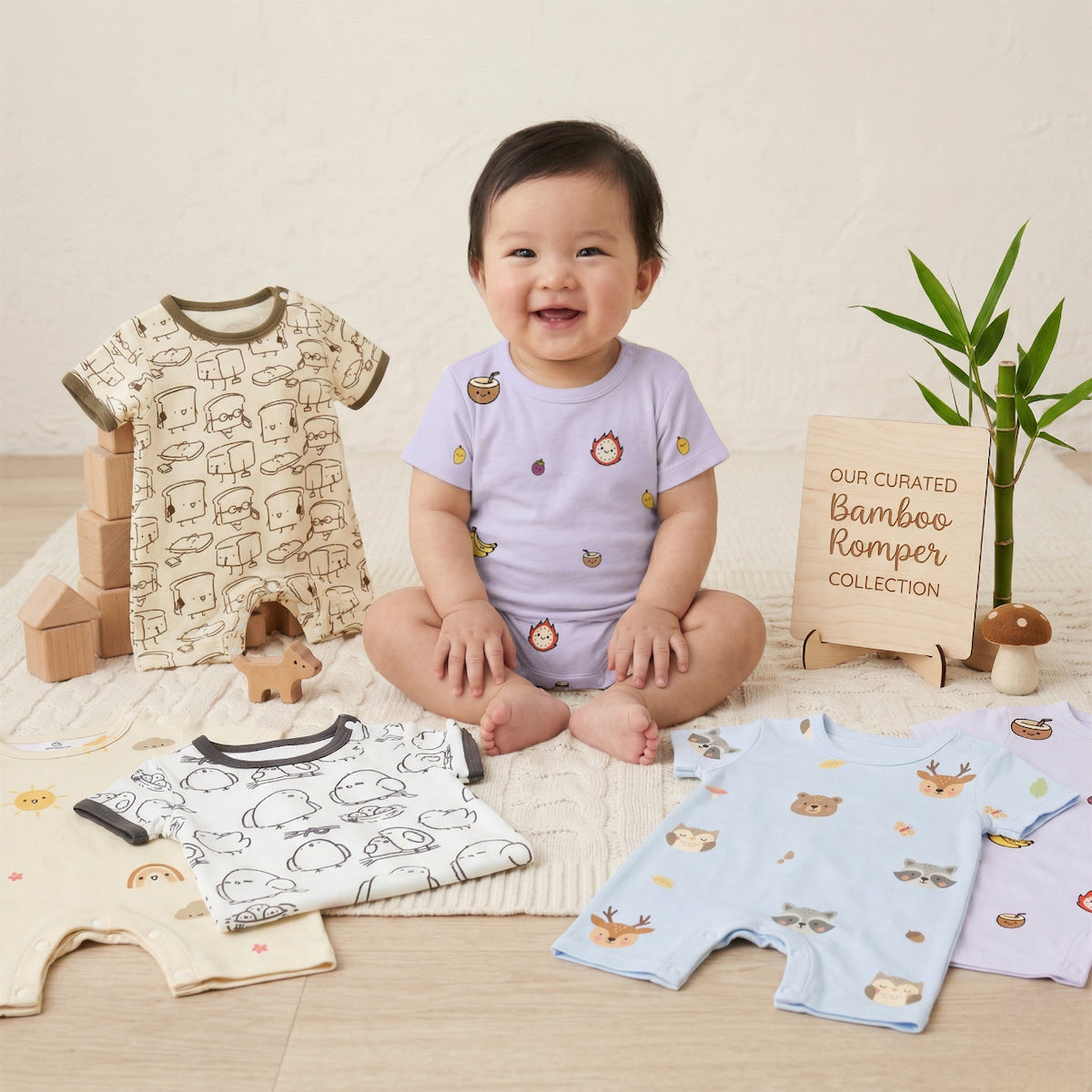 Bamboo Baby Rompers