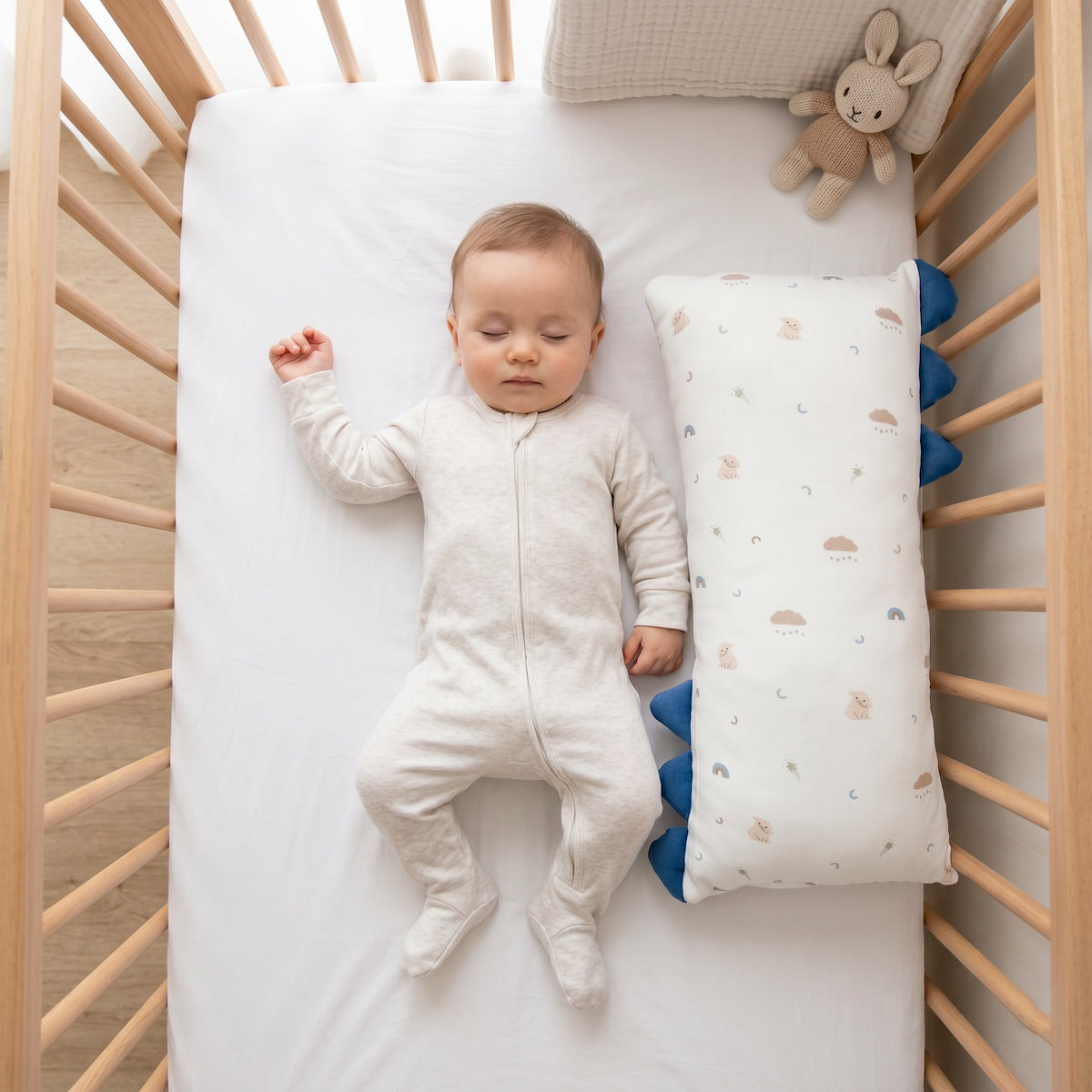 Bamboo Soft Hugging Pillow - Bunny Skies | Hypoallergenic Suitable for Sensitive Skin