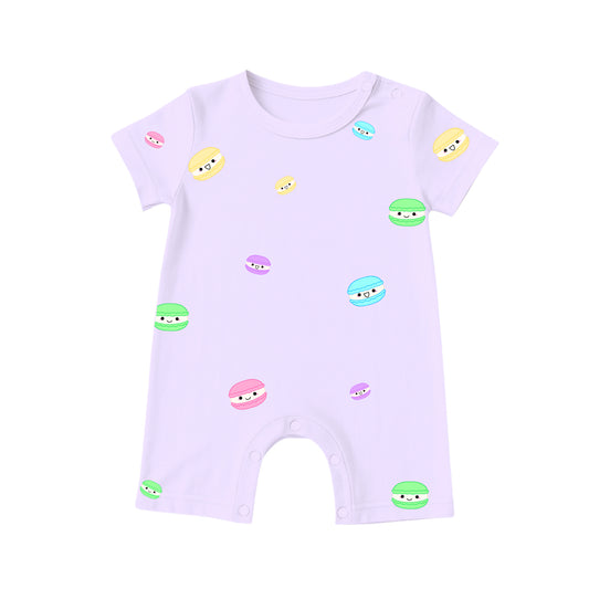 Baby Bamboo Short Rompers Macarons Soft Cooling Breathable Eczema Friendly