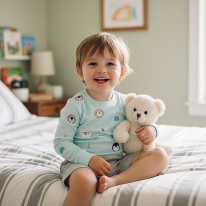 Bamboo Long Sleeve T Shirt - Frosty Fam | Breathable Comfortable Cooling Sleepwear