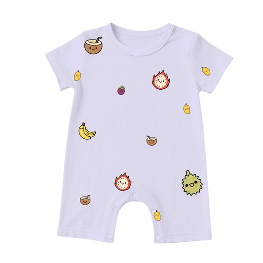 Baby Bamboo Short Rompers Fruit Fiesta Cooling Soft Comfortable