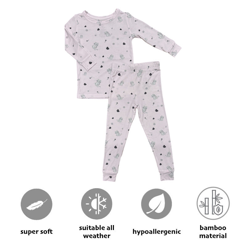 Baby Bamboo 2pc Sleepwear Long Sleeve Shirt and Pants