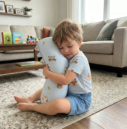 Baby Bamboo Pillow Soft Hugging Bedtime Bolster - Woods Fam