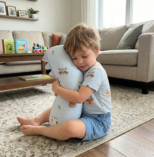 Baby Bamboo Pillow Soft Hugging Bedtime Bolster - Woods Fam