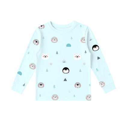 Bamboo Long Sleeve T Shirt - Frosty Fam | Breathable Comfortable Cooling Sleepwear