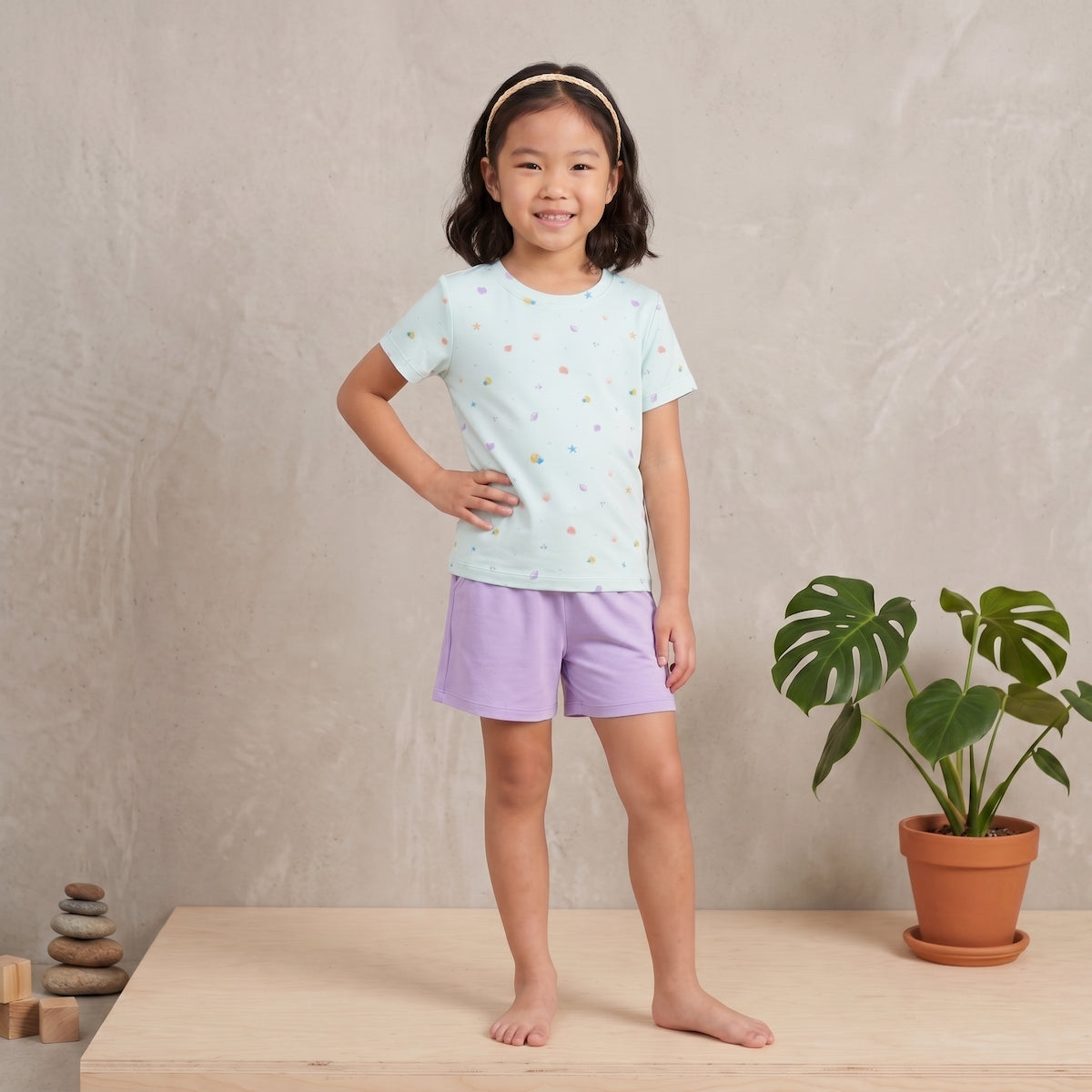 Kids Cooling Bamboo T Shirt Little Lagoon Soft Comfortable Breathable Tops | Suitable for Eczema Skin