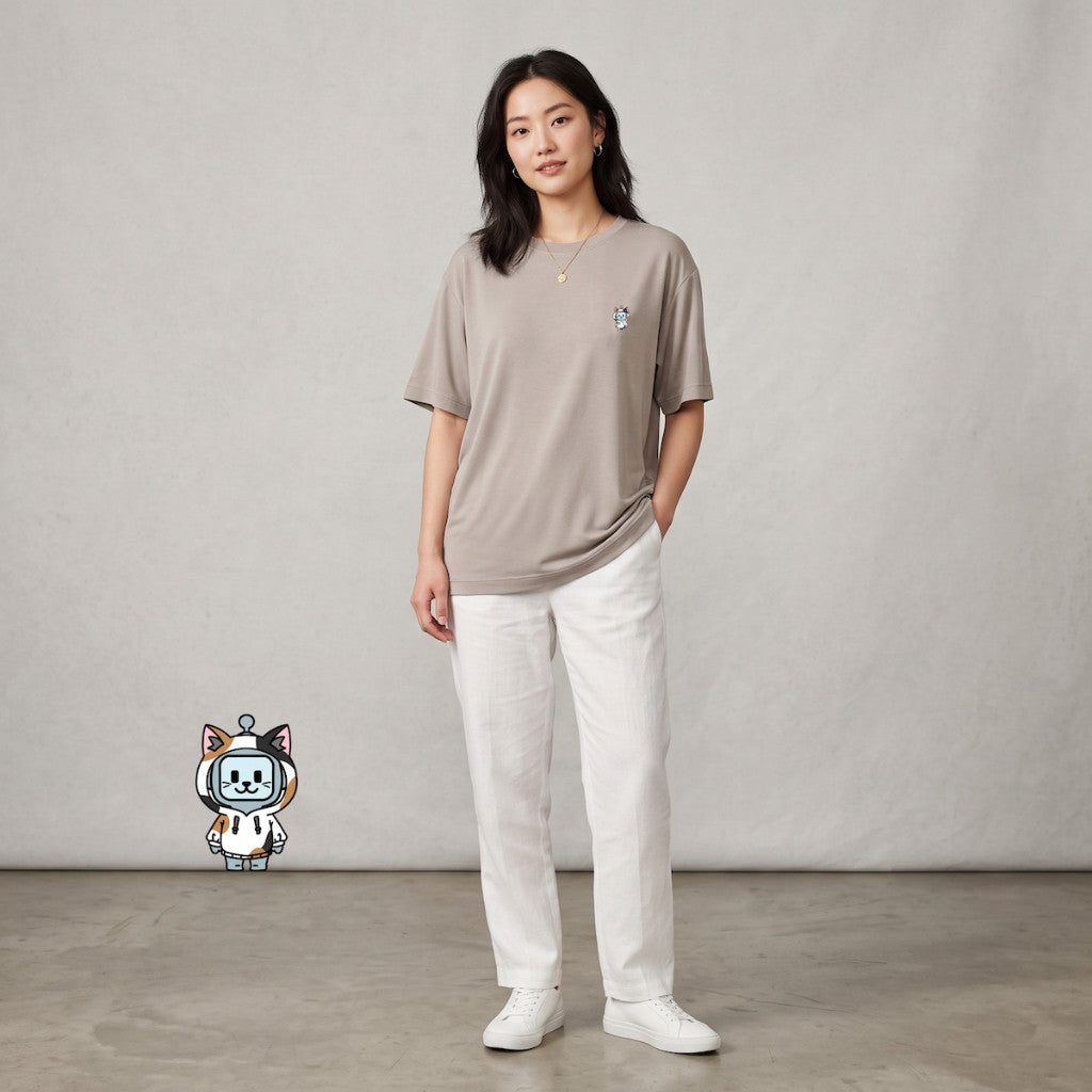 Cuteboid Adult Tencel Cooling Unisex Oversized T-Shirt