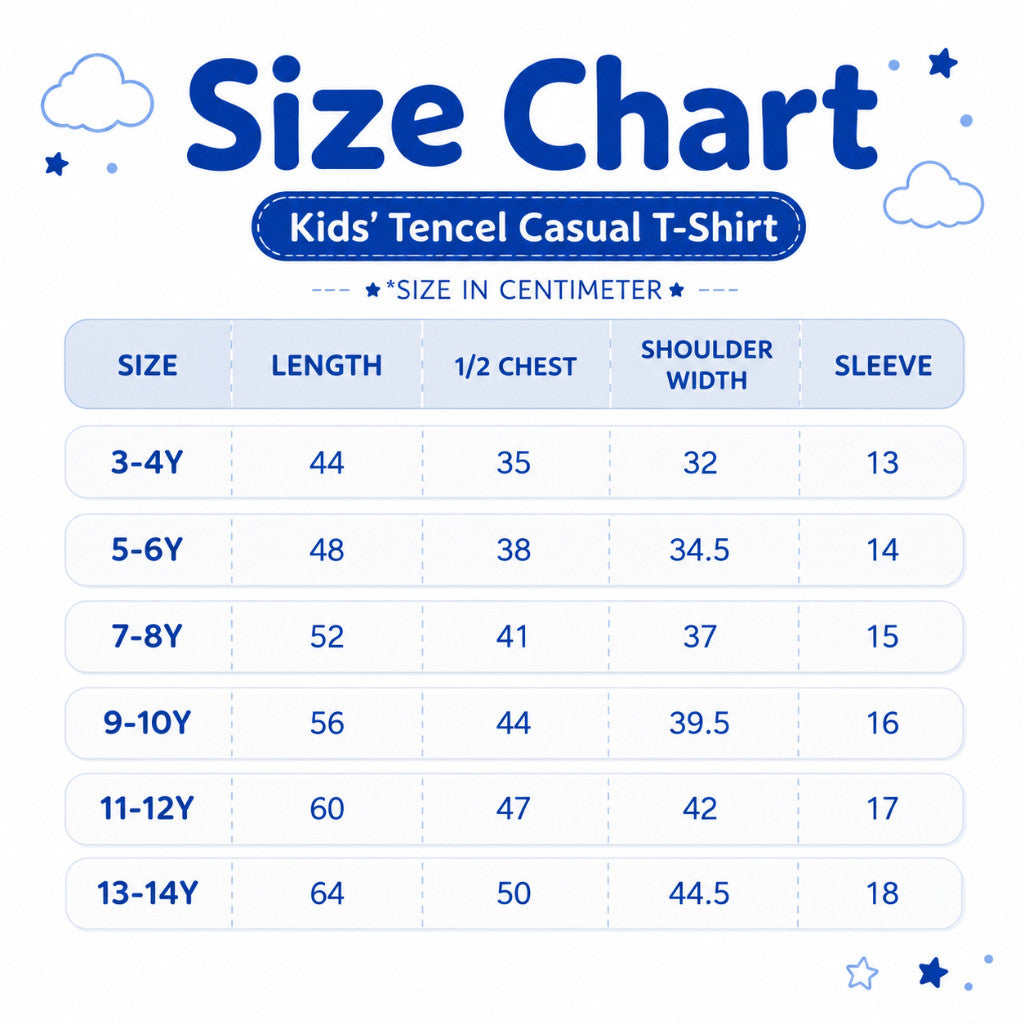 Cuteboid Kids Tencel Cooling Oversized T-Shirt Casual Children Tops Breathable Shirts