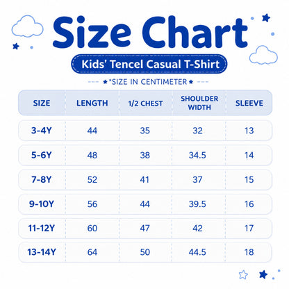 Cuteboid Kids Tencel Cooling Oversized T-Shirt Casual Children Tops Breathable Shirts