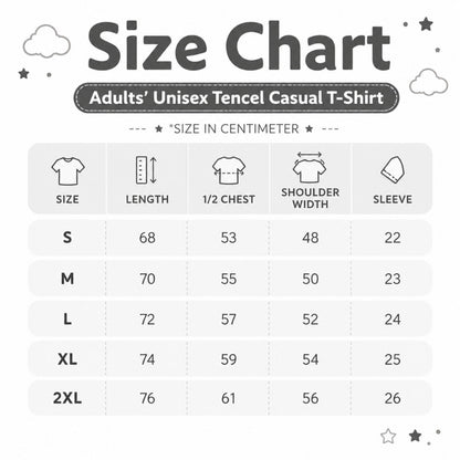 Cuteboid Adult Tencel Cooling Unisex Oversized T-Shirt