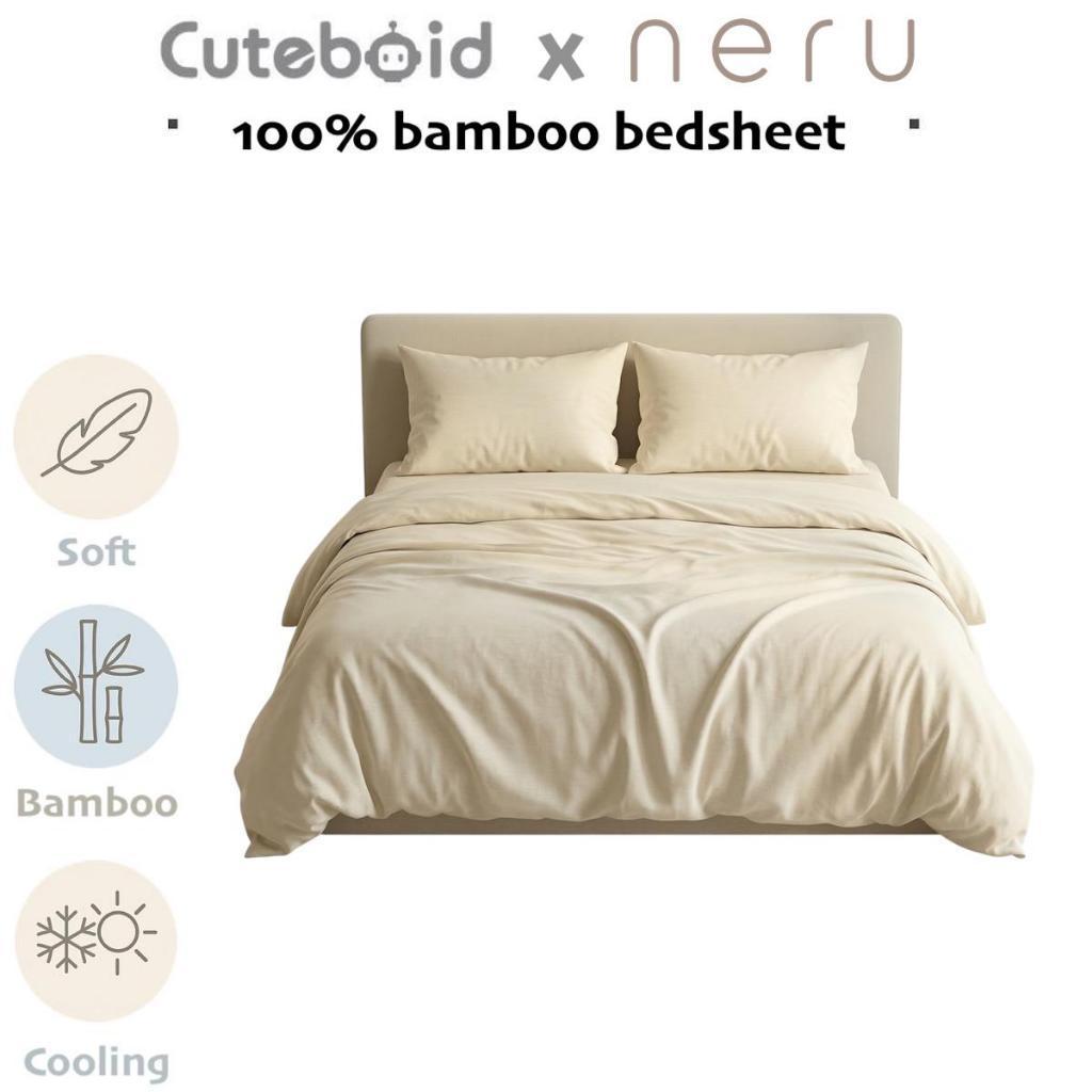 Cuteboid X Neru 100% Bamboo Cooling Bedsheet Set