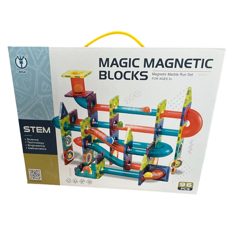 Kids 3D Magnetic Tiles Building Blocks Educational Stacking Magnet Toy ...