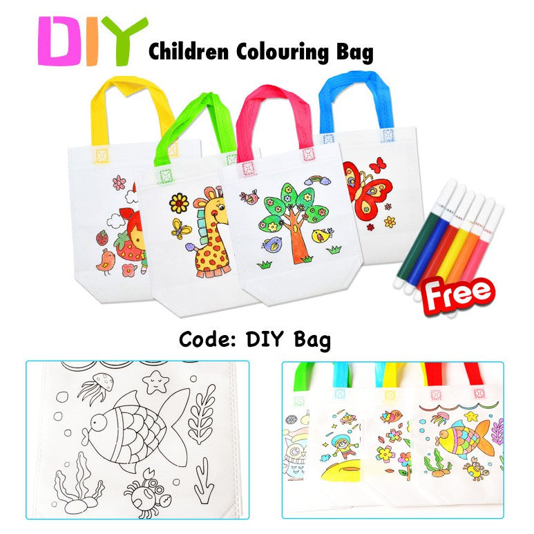 Children DIY Colouring Bag | Goodie Bag Kids Party Gift β Cuteboid